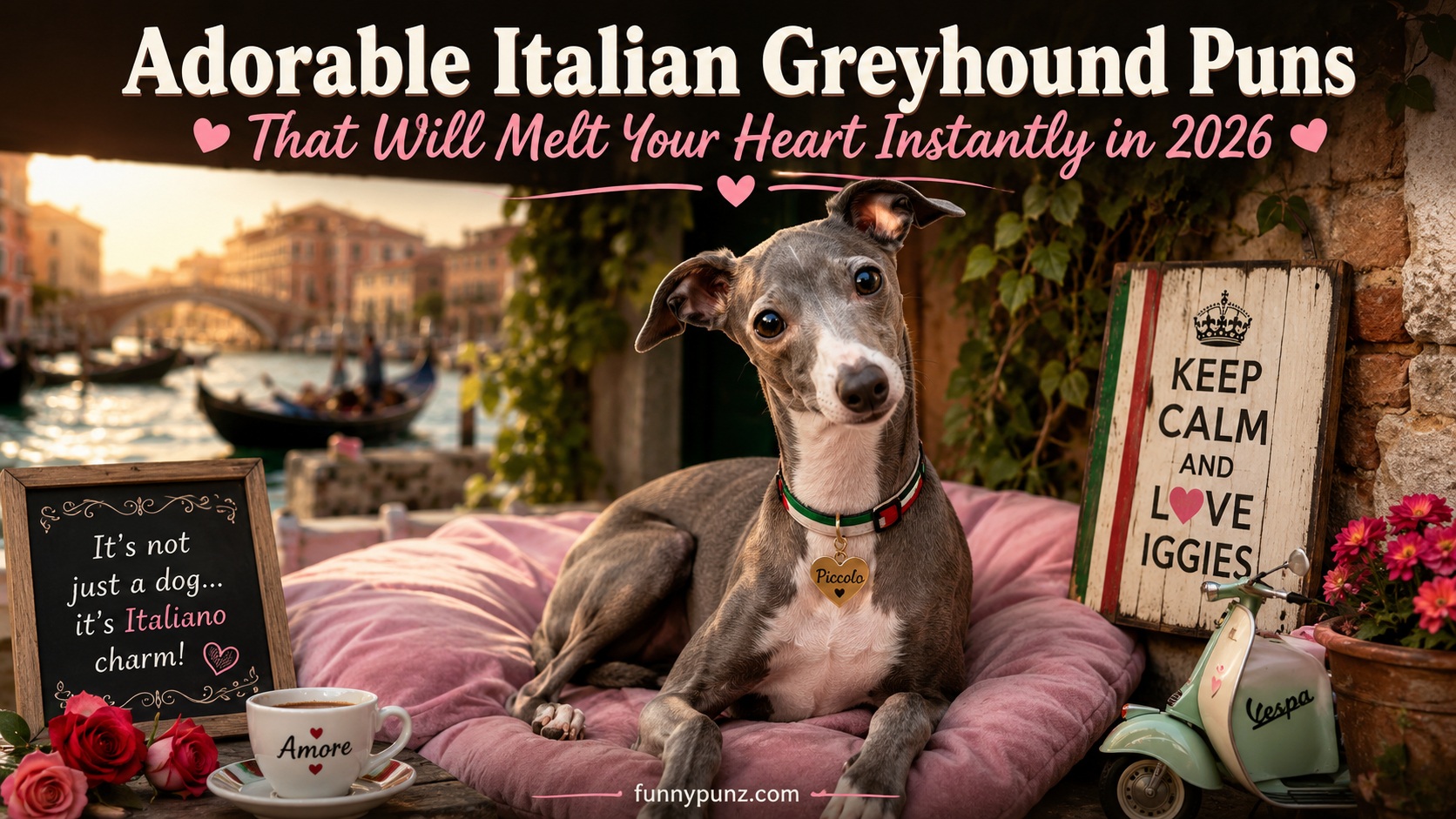 Adorable Italian Greyhound Puns