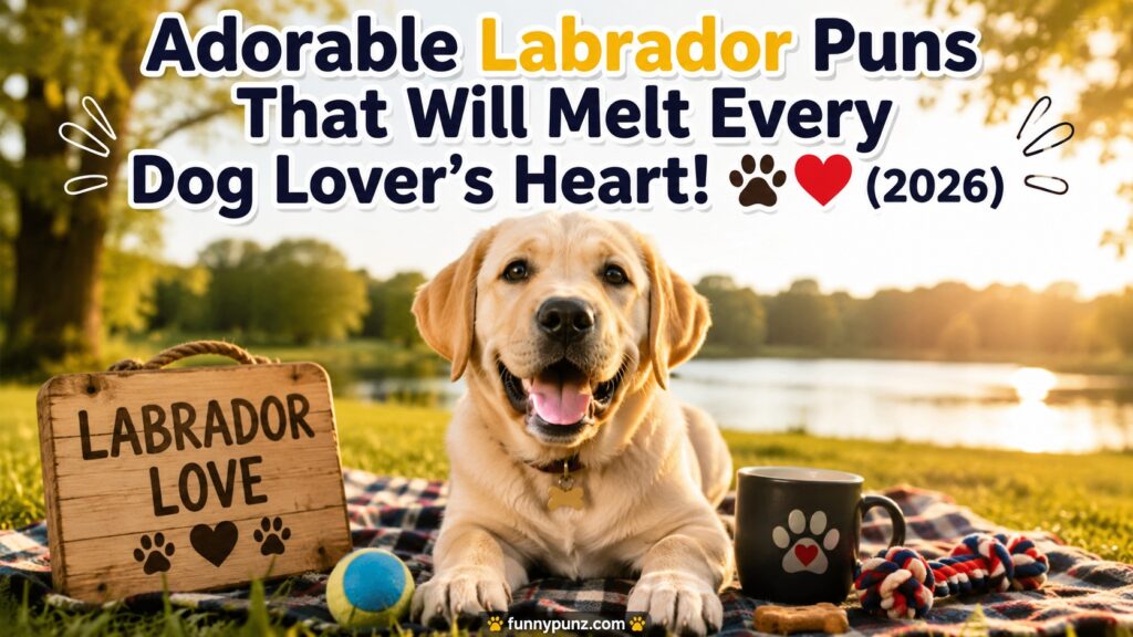 Adorable Labrador Puns