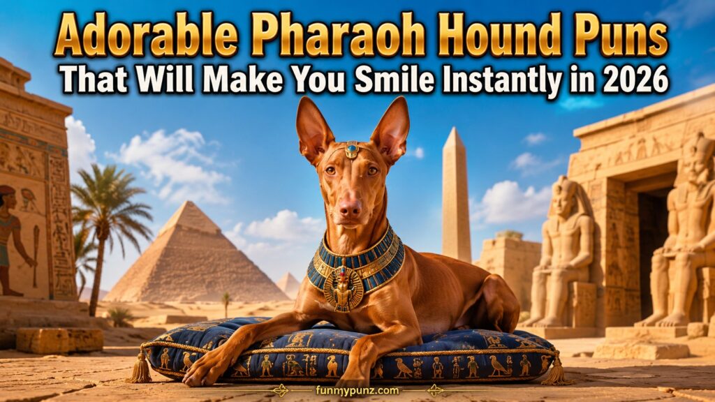 Adorable Pharaoh Hound Puns