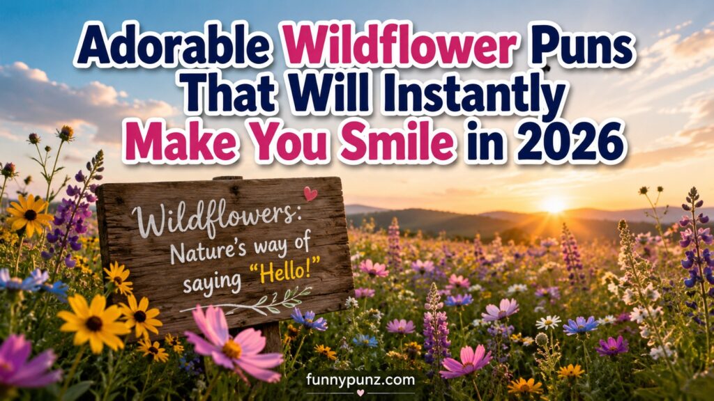 Adorable Wildflower Puns