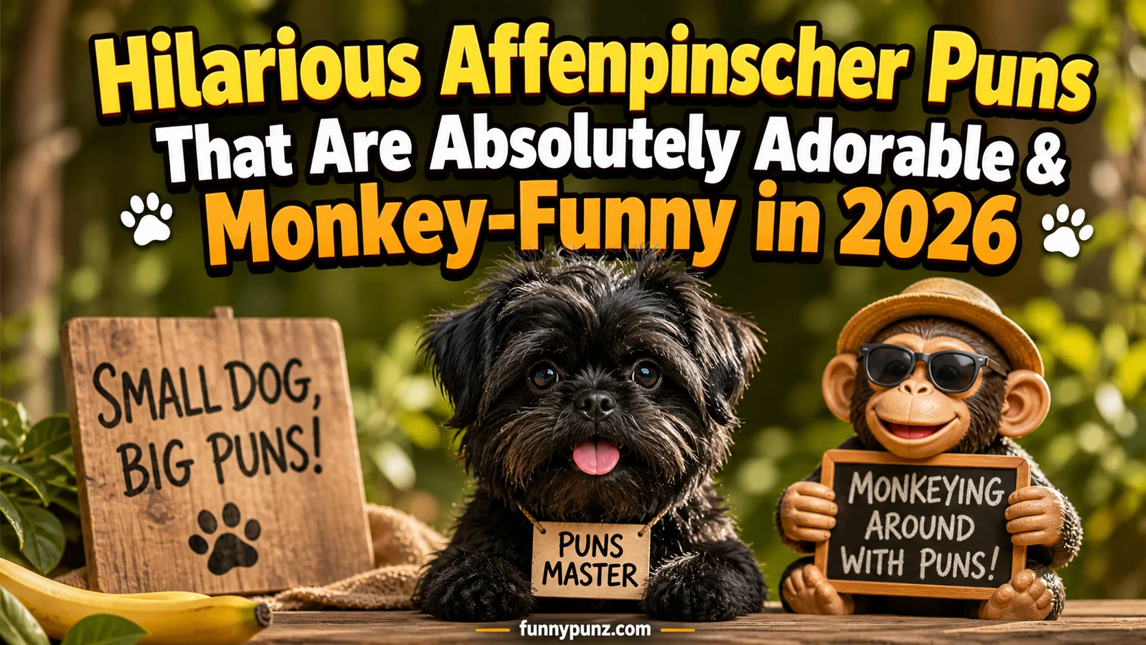Hilarious Affenpinscher Puns