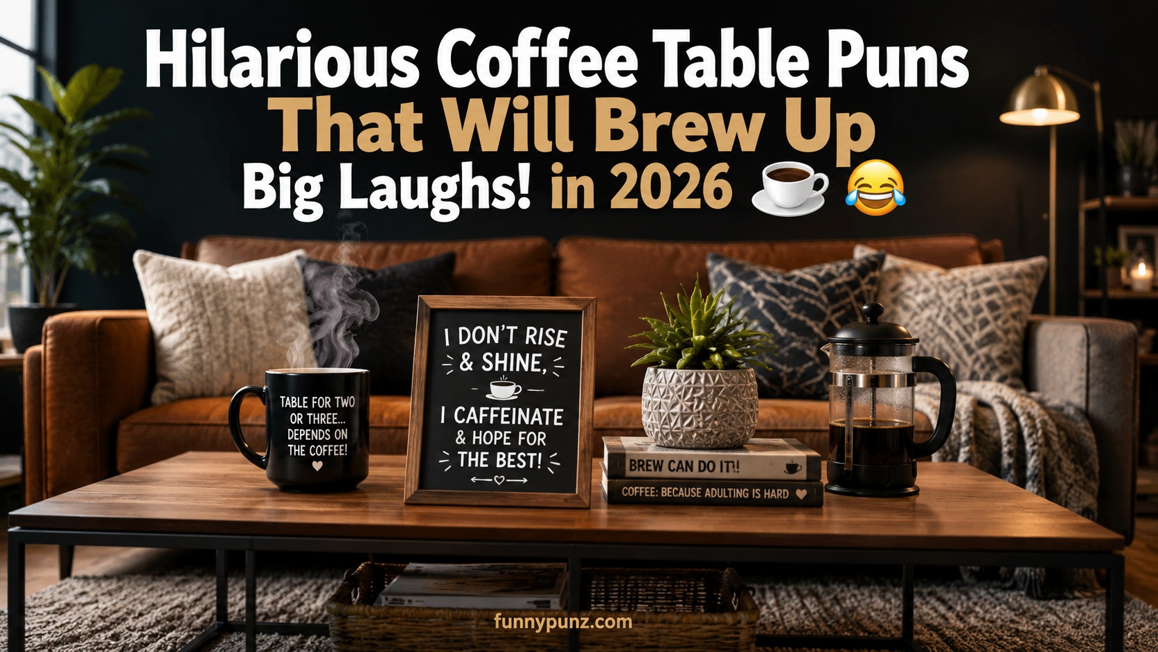 Hilarious Coffee Table Puns