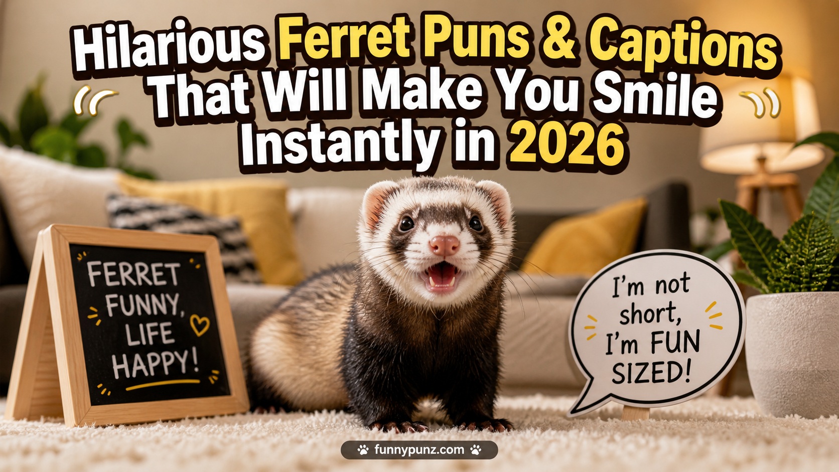 Hilarious Ferret Puns