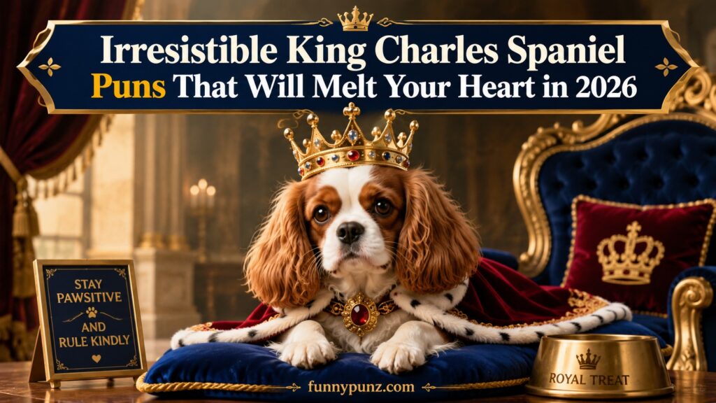 Irresistible King Charles Spaniel Puns