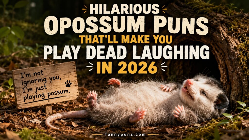 Hilarious Opossum Puns
