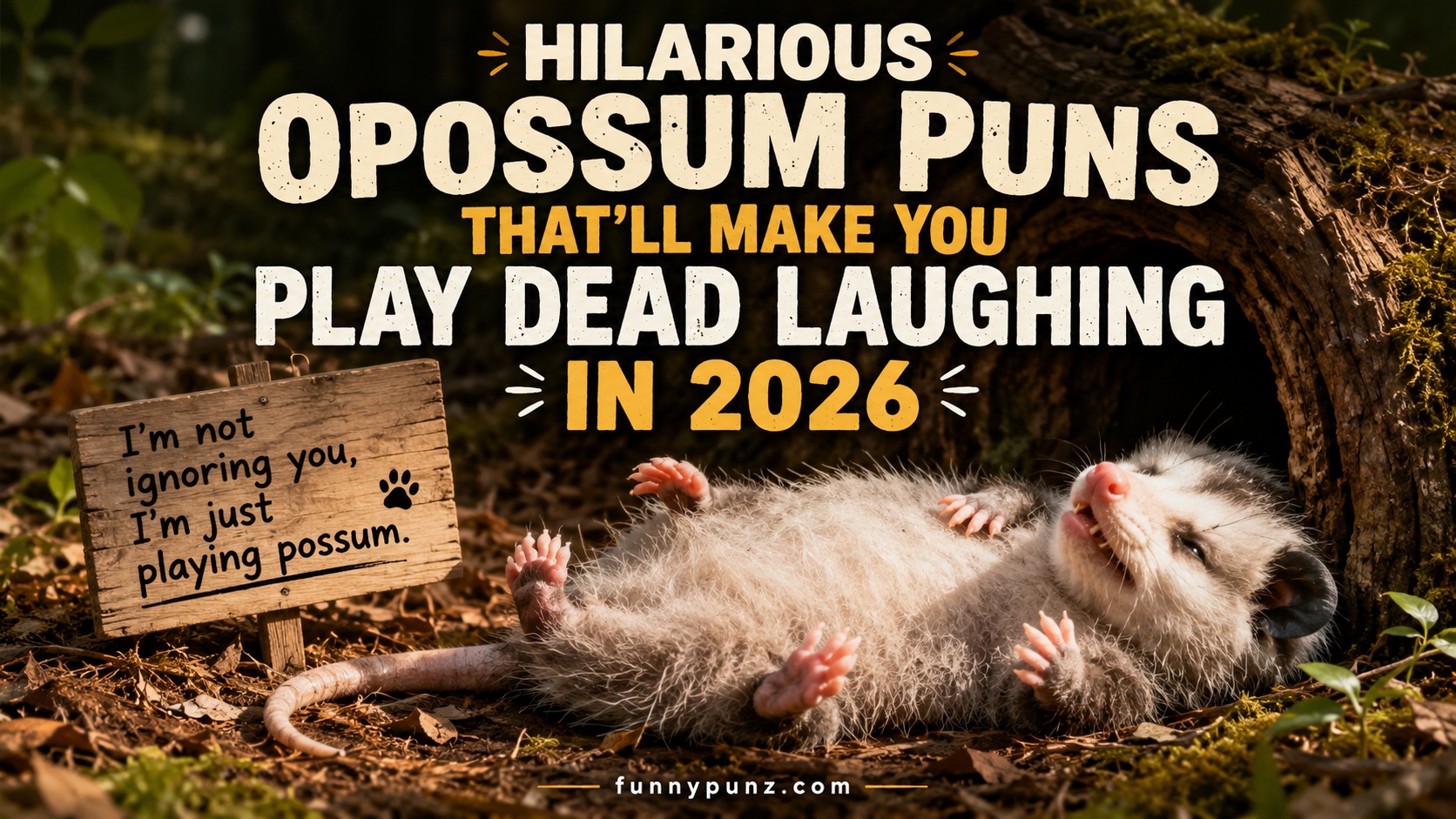Hilarious Opossum Puns