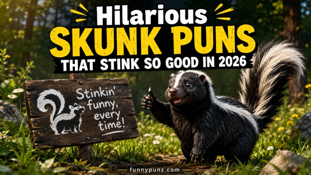 Hilarious Skunk Puns